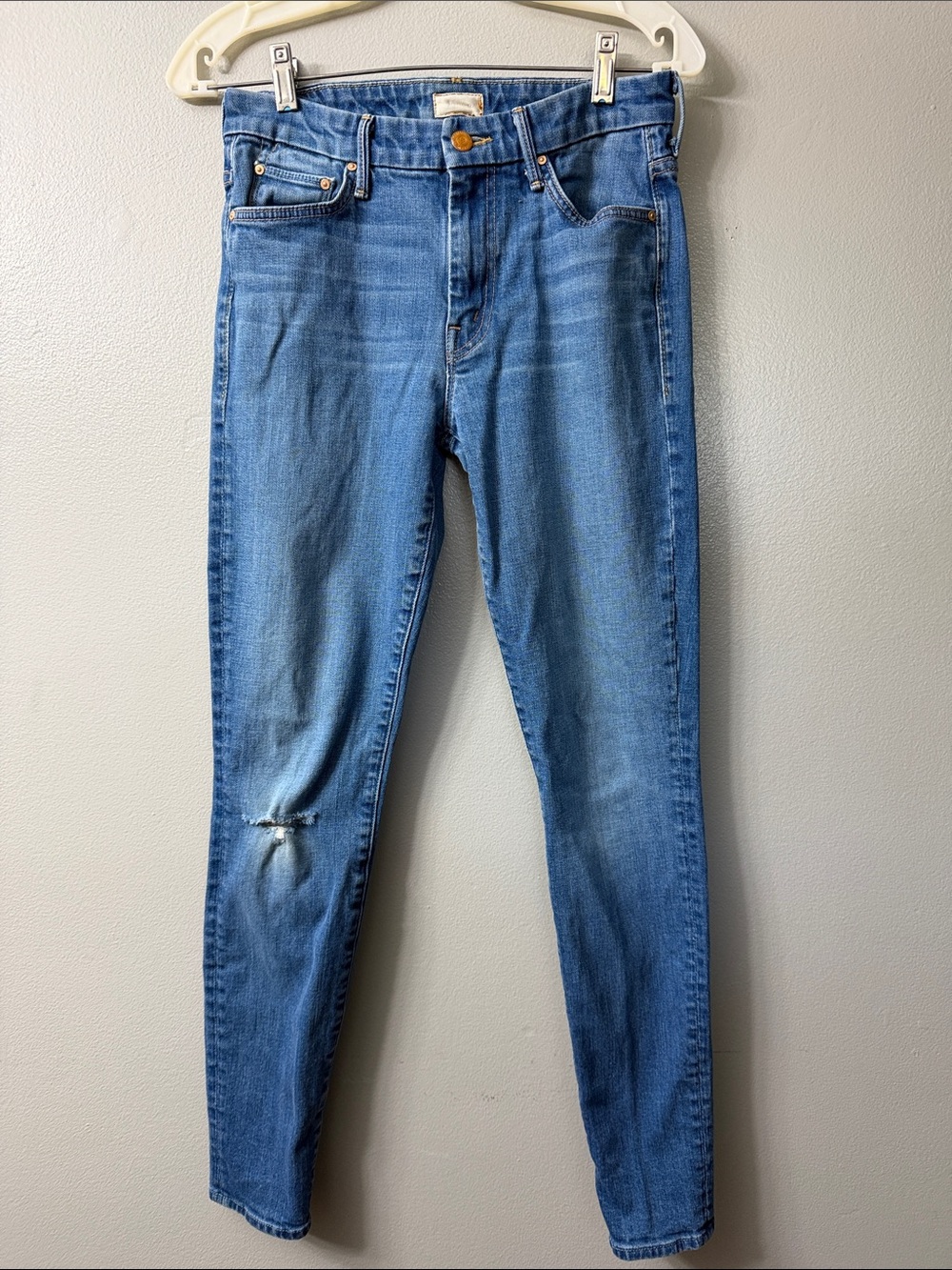 MOTHER high waisted looker Denim High-Rise Jeans - Blue 28
